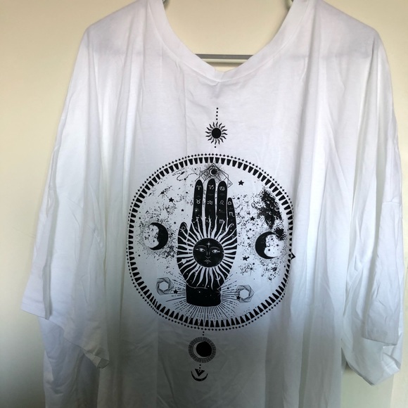 ASOS Curve Tops - An oversized tee shirt.